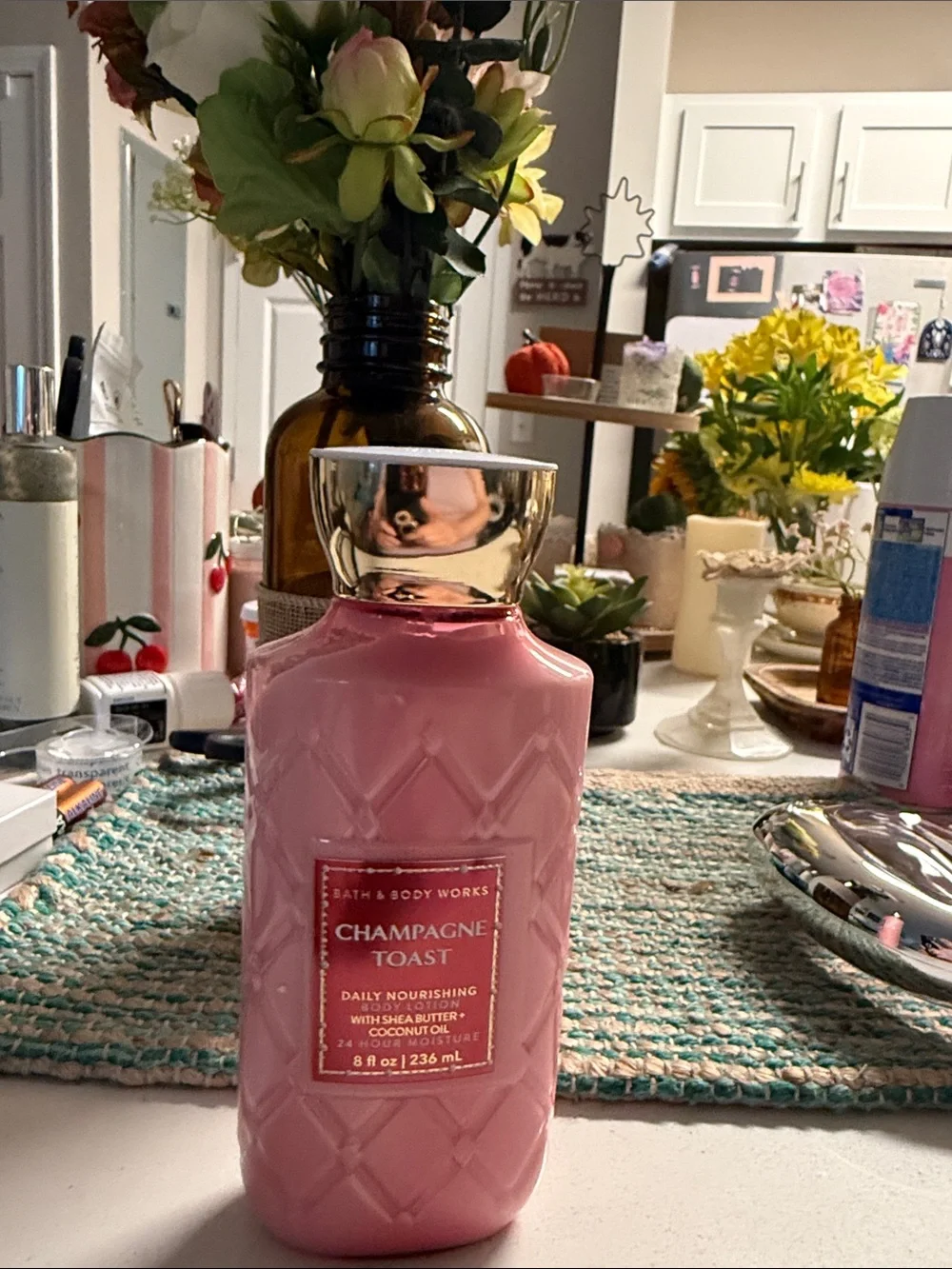Bath & Body Works Champagne Toast Body Lotion - Pink & Gold Accents